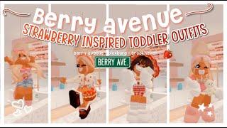 Cutesy Toddler Strawberry Berry Avenue Outfit Codes  | bunniory ౨ৎ