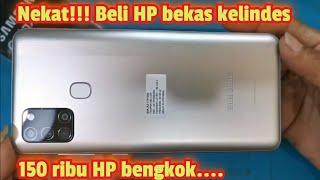 Nekat!!! Beli HP bekas kelindes kondisi bengkok seharga 150 ribu