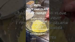 Soft Keto Chocolate Chip Cookies