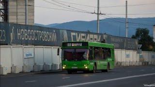 Автобус МАЗ 103.476 гос С 680 ЕН 124 маршруты 12 37 и 55 г.Красноярск
