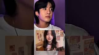 Jungkook reaction to "SEVEN" cover by @titibettii || He's impressed by her voice || REAL REACTION!