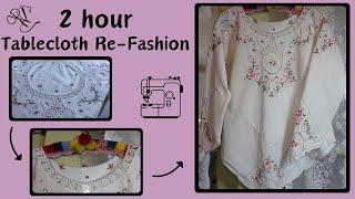 Upcycle a Vintage Tablecloth into a Blouse in 2 Hours