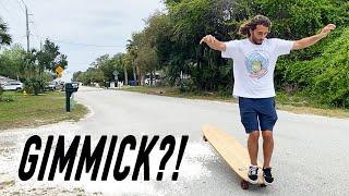 Trying to shred this GIANT skateboard! (And a one legged surfer?!)