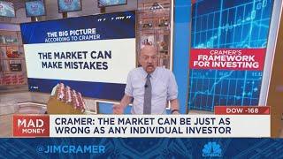 The market can be just as wrong as any individual investor, says Jim Cramer