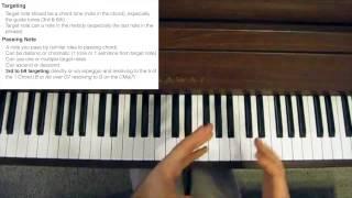 Jazz Improvisation - Targeting and Passing Notes