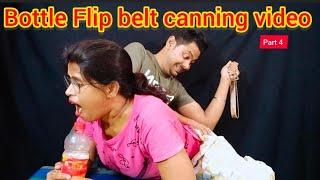 Bottle Flip Hand Canning with Belt Punishment ll Flip the Bottle with Hand Canning Punishment