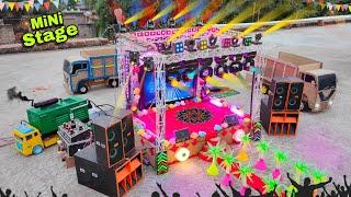 Mini stage making At-New Home How to make mini stage Dj toy mini truck loading stage program dj  sr