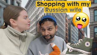 Shopping with My Beautiful Russian Wife! #comedy