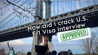 How did I crack U.S. F1 Visa Interview in First Attempt | Mumbai Consulate