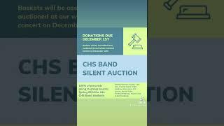 All items should be delivered to the CHS Bandroom