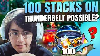 THE HIGHEST THUNDERBELT STACKS I EVER REACHED, THIS IS THE BEST STACK HERO? | Mobile Legends