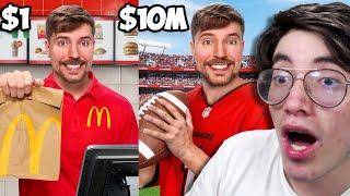 Glogloking Reacciona A ¡Trabajo de $1 vs Trabajo de $10,000,000!