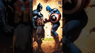 Batman vs CaptainAmerica #BatmanVsCaptainAmerica #ComicBookClash #HeroicBattle #trending #EpicFaceof