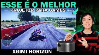 MELHOR PROJETOR para GAMES (e filmes e series também) que já vimos!! Conheça o XGIMI HORIZON