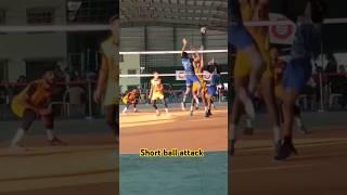 Short ball attack in volleyball #hp_sports_zone #indiavolleyball #volleyball #servicesvolleyball