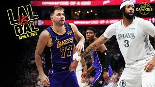 Los Angeles Lakers vs Dallas Mavericks Full Game Highlights | April 9, 2025 | LUKA's Return