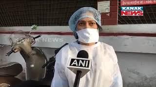 Health Workers On Whom Stones Were Pelted By Locals Yesterday At Tatpatti Bakhal In Indore