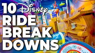 Top 10 Disney Fails, Ride Breakdowns & Malfunctions Pt 13 - Walt Disney World, Disneyland & Paris