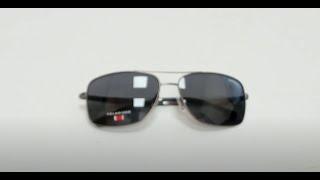 Carrera Sunglasses Model-8040/S Color-R80M9 Matte Ruthenium/Black/Silver-Logo/Polar Grey Lenses