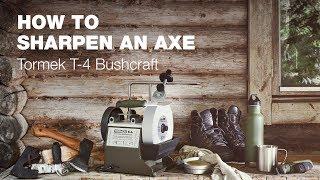 How to sharpen an axe with Tormek T-4 Bushcraft [EN] [SE] [DE] [FR]