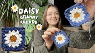  DAISY GRANNY SQUARE PATTERN | beginner friendly tutorial & step-by-step guide