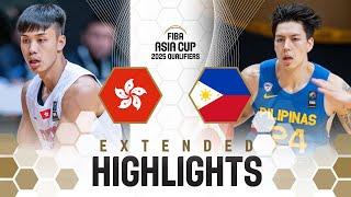 Hong Kong  vs Philippines  | Extended Highlights | FIBA Asia Cup 2025 Qualifiers