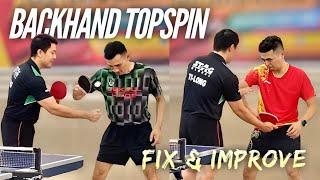 Backhand Topspin fixes and improvements