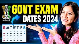 Want a Govt Job?  Don't Miss THESE Government Exams in 2024  | Last Dates