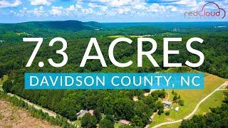 7.3 Acres Vacant Land in Davidson County, North Carolina, with Power, Water, Woods