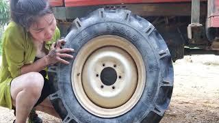 Genius Girl ; Full Video- Farmer's Farm Tiller Restoration roject |Rusty Old Plow Restoration Skills