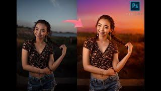 Online Photo Retouching (Alpenglow/Sunset Portrait) - Prodigy Artwork