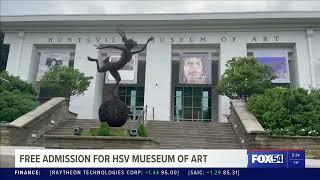 Huntsville Museum of Art will be free for visitors on Sunday, May 29th, 2022