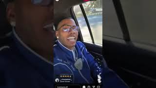 NELLY - No love  (Live Instagram Car)