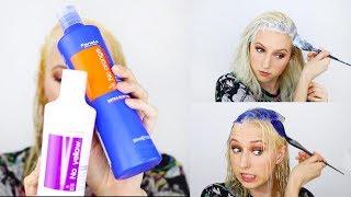 Bleaching My Roots | Tone With Fanola No Orange Shampoo