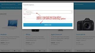 Product Option Popup - OpencartTools