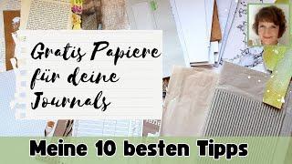 Gratis Papiere für deine Journals und jede Menge Inspiration  Hier sind meine 10 besten Tipps