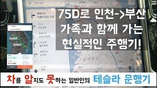 [차알못 테슬라] 75D로 인천 - 부산까지 현실적인 패턴으로 가보자!