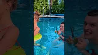 Funny Prank In Pool  #shorts