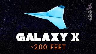 EASY PAPER AIRPLANE - How to fold a paper airplane that flies FAR | Galaxy X