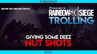 RAINBOW SIX SIEGE Trolling - Team Killing Video Game Reactions on PS4 - Giving Some Deez Nut Shots