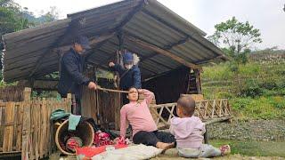 An 18 year old pregnant girl took her child to collect firewood.