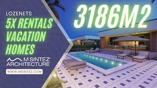 #MSintez Architecture 5x Vacation Rentals Lozenetz/ #МСинтез Проект за 5 Ваканционни Къщи Лозенец