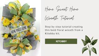 Bold Floral Wreath Kit Tutorial, How To Make a Wreath Using Pantone Colors of The Year