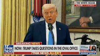 Trump forgets basic English words while Alina Habba looks on