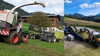 Maisernte am Berg XL: Soundvideo mit Steyr, Valtra, Fendt, Claas, Krone, Fliegl, Göweil, Liebherr