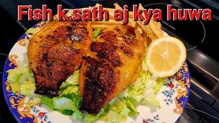 Tilapia Fish fry with French fries Recipe |How to make Tilapia fish |@Pakistani Traditional khane