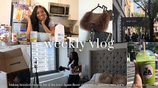 LIFE IN NYC | working with a big brand, making TikTok's, new purse, cooking, decor shopping, & more