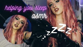 ASMR personal attention - helping you sleep (head scratches, latex sounds, words of affirmation)