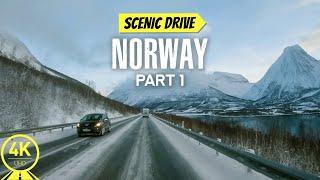 4K Scenic Drive Video to Make Indoor Cycling - Most beautiful Roads of Norway - Part #1