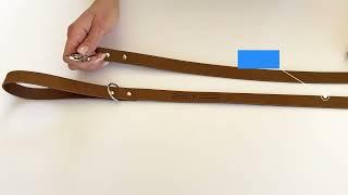 Euro Dog Modern Style Leather Dog Leash Made in USA Video